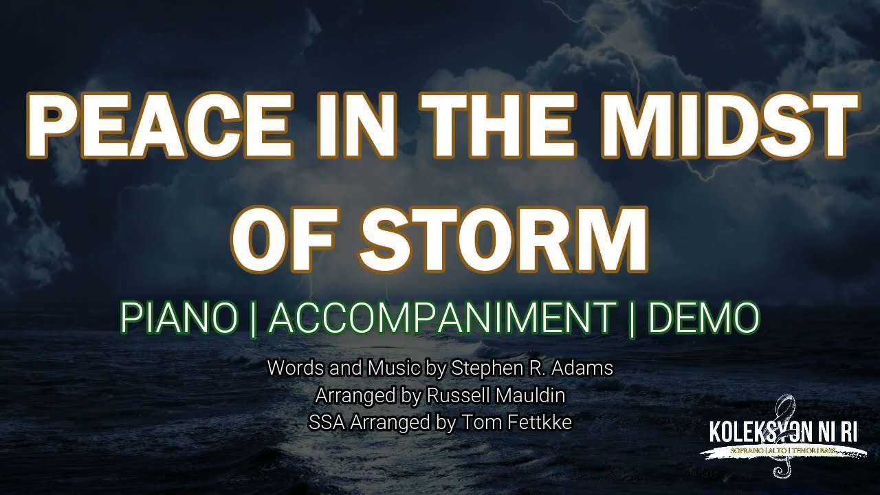 Peace in the Midst of Storm | Piano | Accompaniment | Lyrics