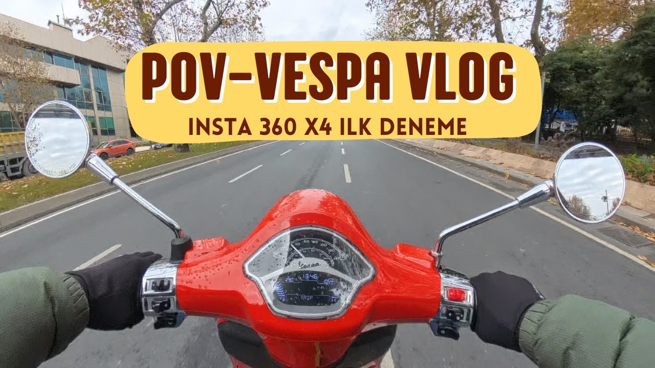 2024 Vespa Primavera Insta360 x4 ilk s&uuml;r&uuml;ş