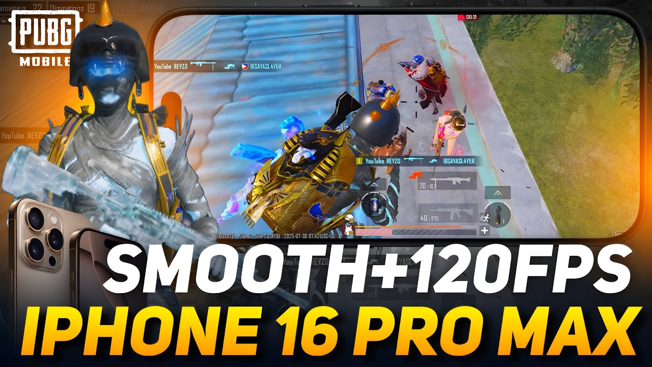 iPhone 16 Pro Max Pubg Gameplay⚡️Smooth+120FPS🔥 | PUBG Mobile