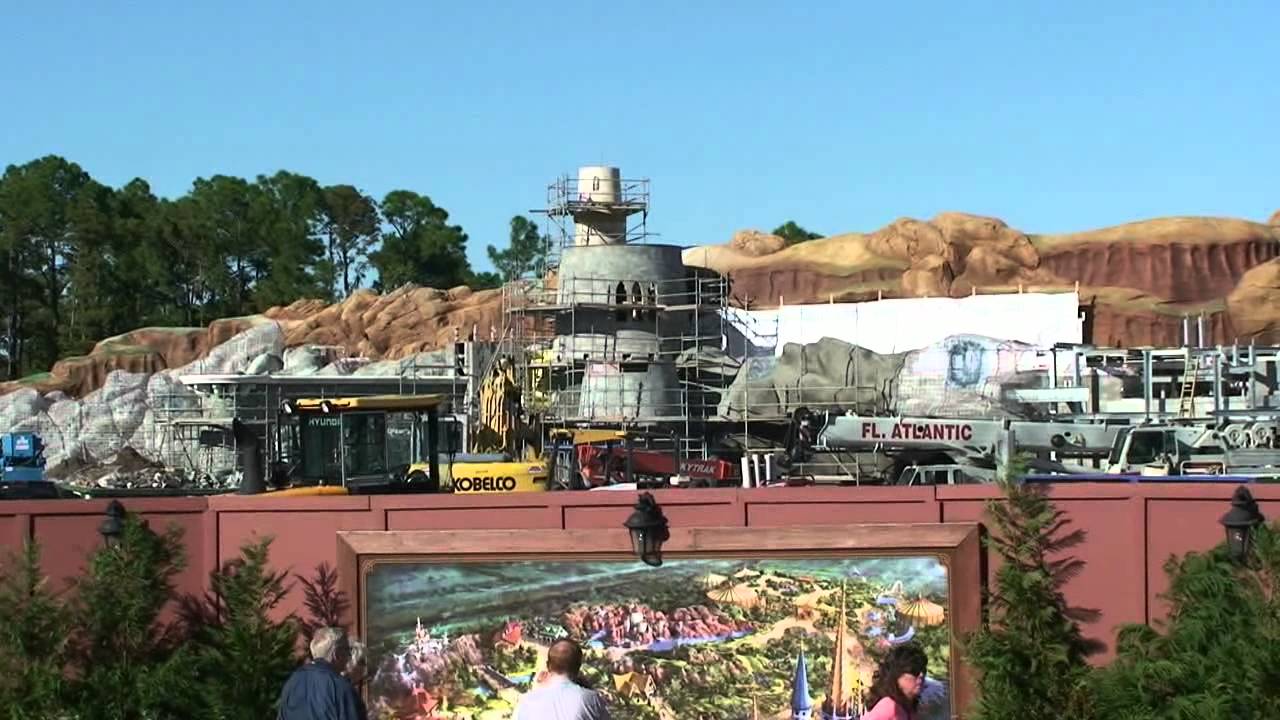 Fantasyland Construction Including from Dumbo, PeopleMover, Railroad 10/20/11 Magic Kingdom