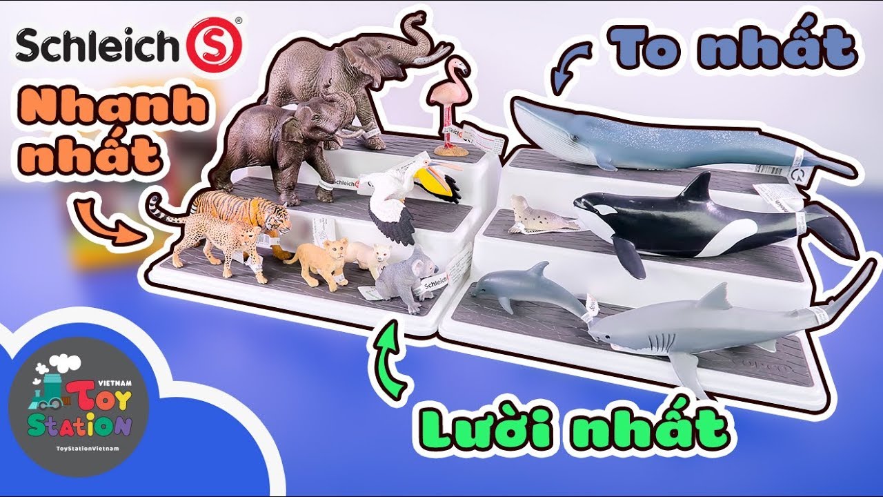 Khám phá thế giới động vật kỳ thú từ hãng Schleich ToyStation 413