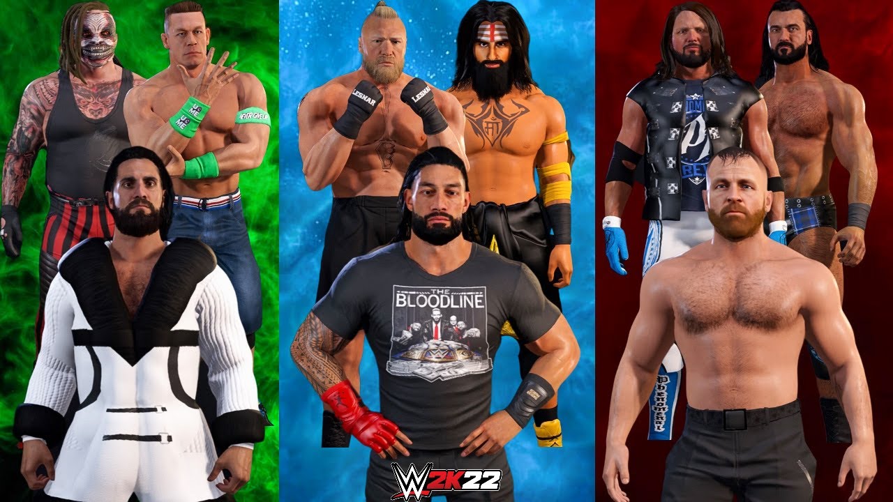 WWE 2K22 'Team Tribal Vs Team Visionary Vs Team Lunatic' Gameplay - WWE 2K22 Live Stream