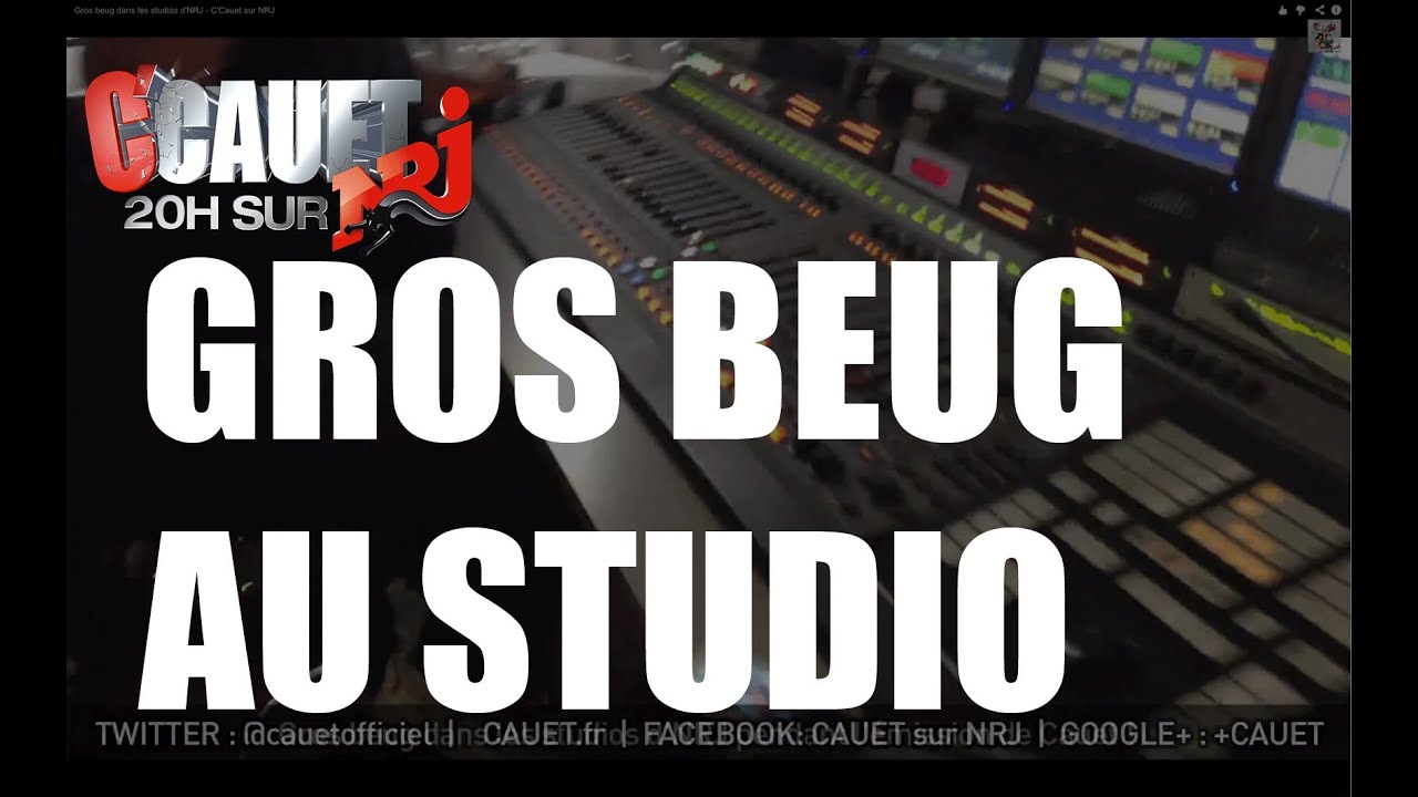 Gros beug dans les studios d'NRJ - C'Cauet sur NRJ