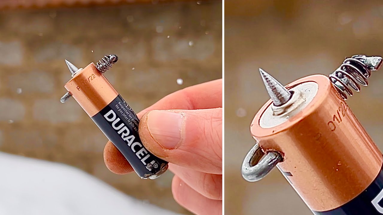 I Built a POWERFUL Crossbow from an AA Battery