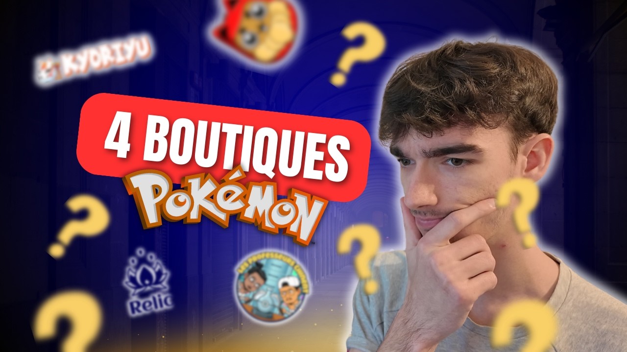 4 BOUTIQUES POKEMON, LAQUELLE EST LA MEILLEURE ?!