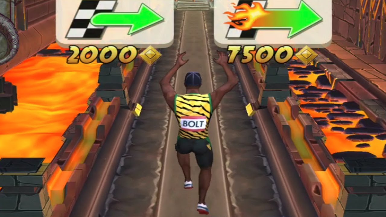 Volcano Island Temple Run 2 USAIN BOLT WITH VOLCANO COINS