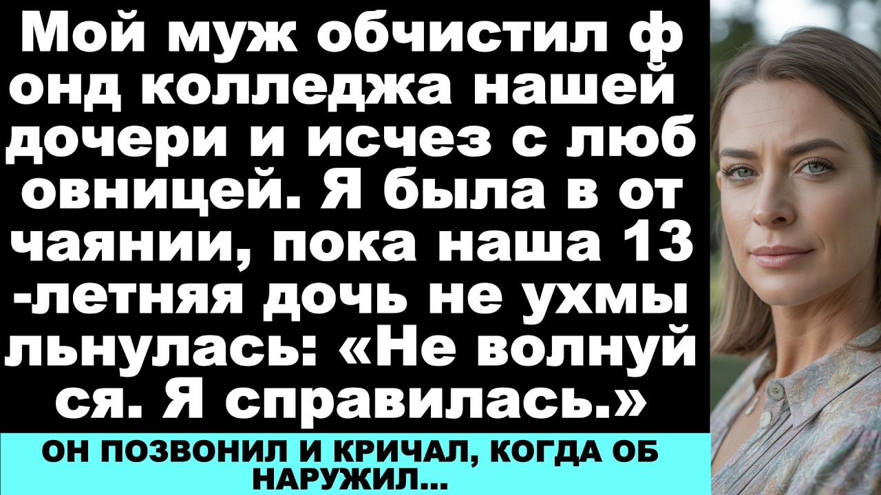 Мой муж украл фонд колледжа нашей дочери ради любовницы — а потом моя 13-летняя дочь его перехитрила