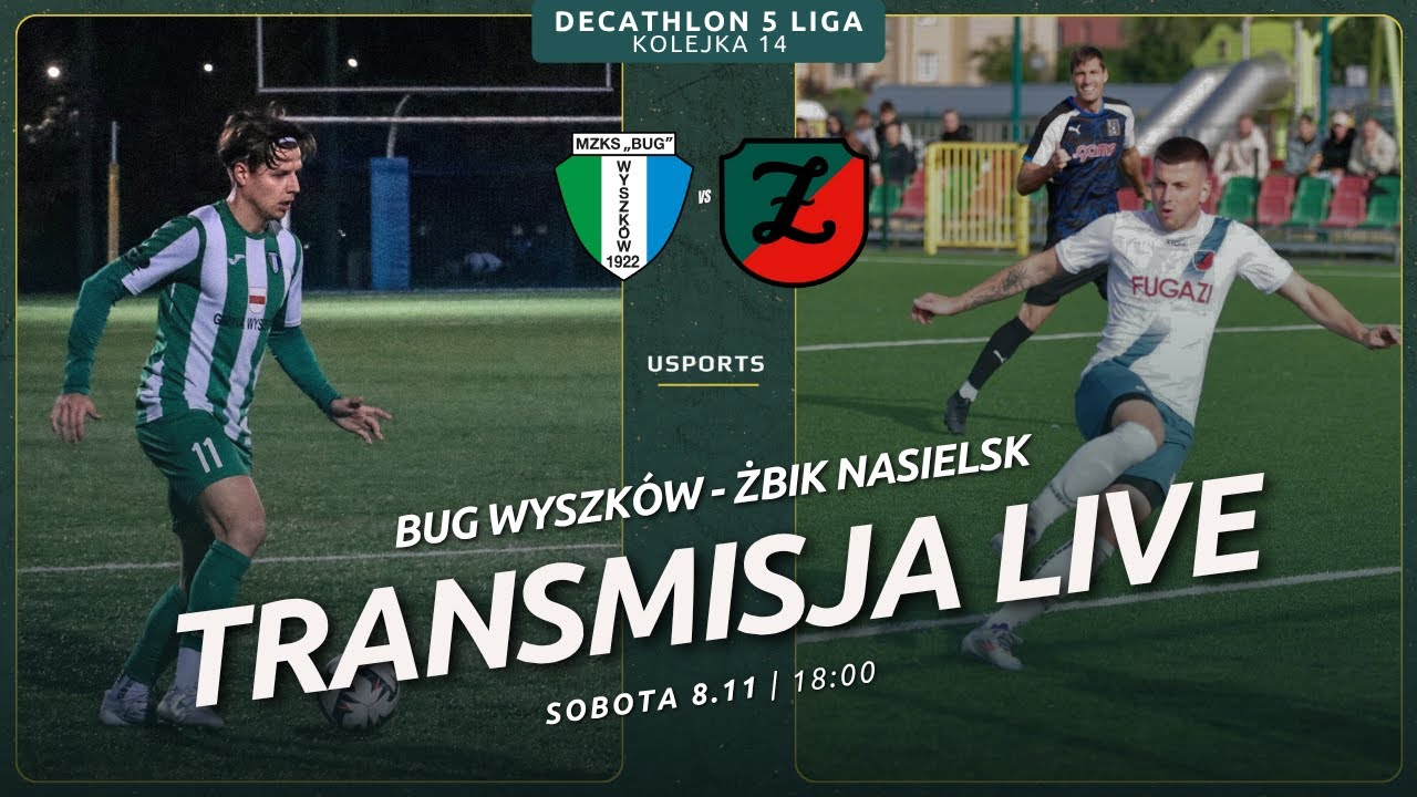 LIVE | Decathlon 5 liga: Bug Wyszków - Żbik Nasielsk