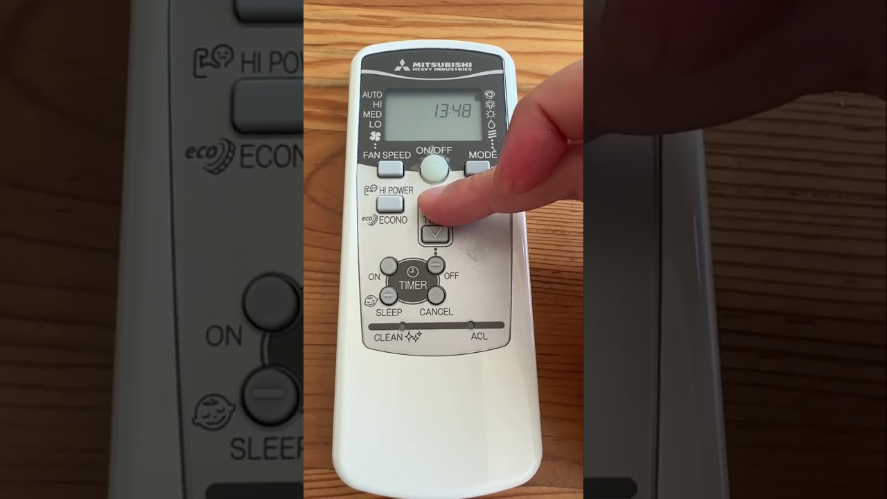 Mitsubishi klima kumandası resetleme