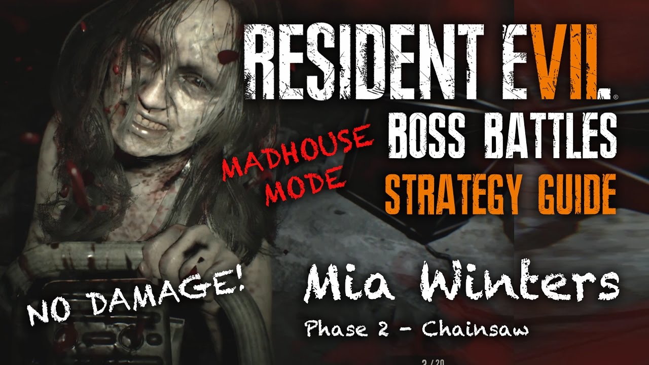Прохождение босса Мии в Resident Evil 7 &mdash; как победить Мию с бензопилой | Режим &laquo;Безумие&raquo;/Без урона