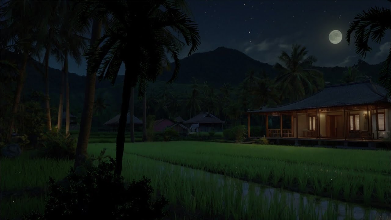 Nighttime Cricket Ambience ASMR | Relaxing Nature Sounds to Sleep, Study, or Meditate 🌙🎧