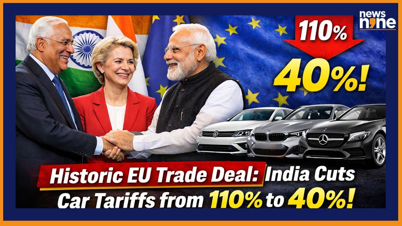 EU Cars Cheaper in India as Tariffs Drop to 40% in Landmark Trade Pact