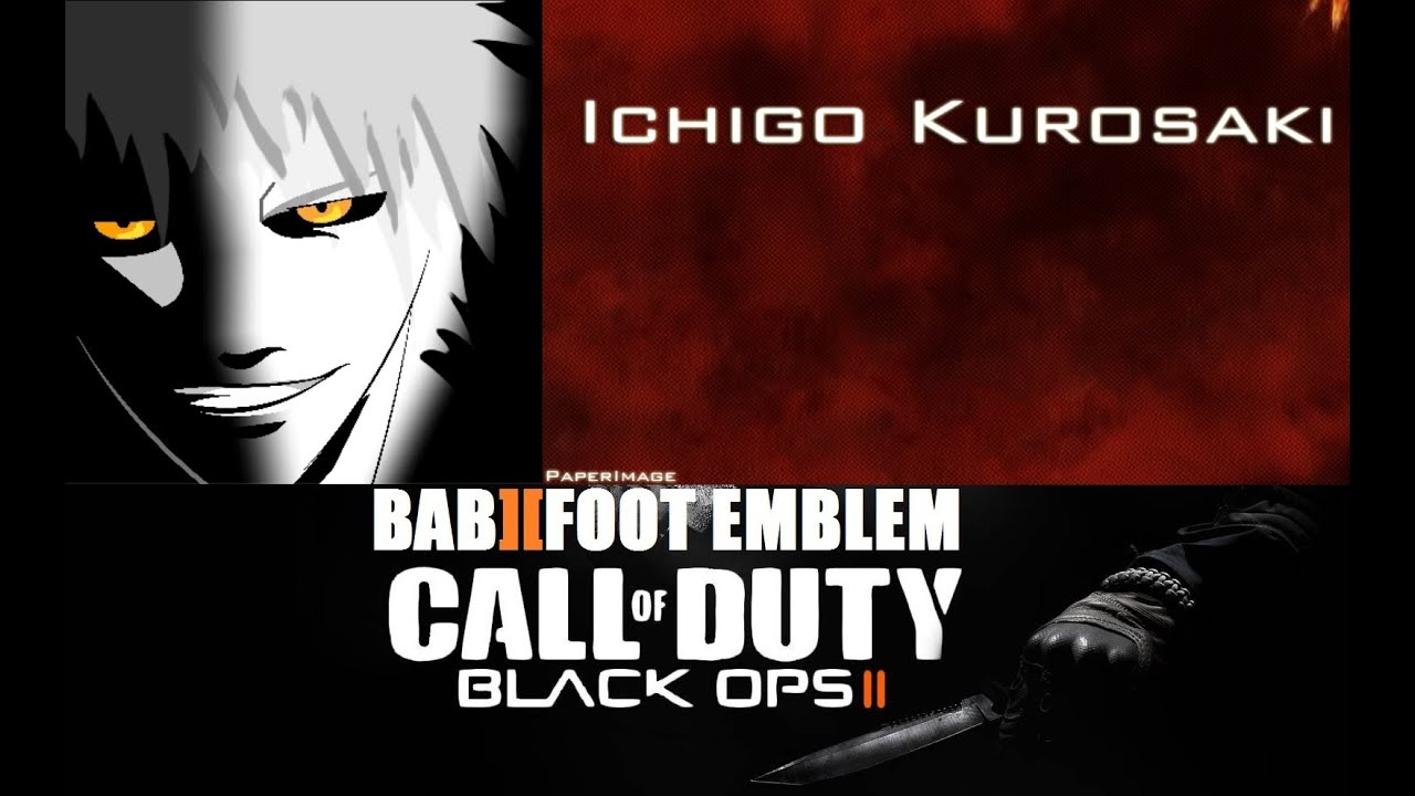 COD Black Ops 2 Emblem Tutorial - Bleach Ichigo