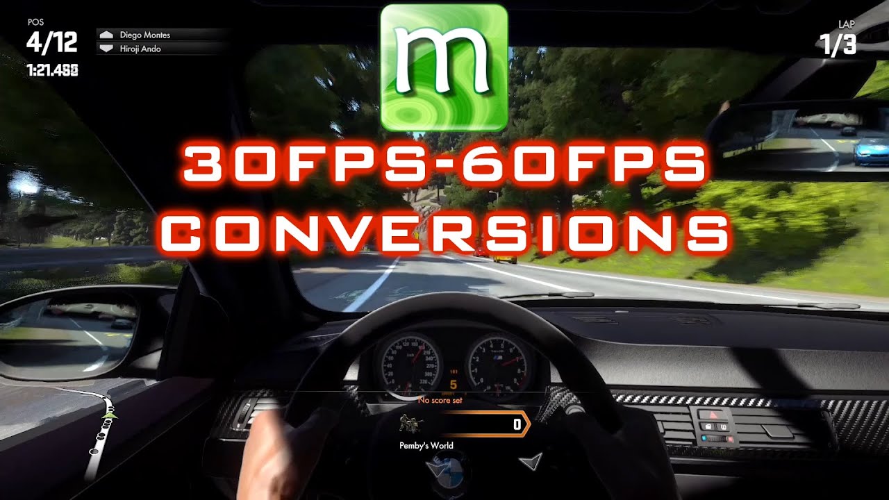 Console 30fps Gameplays Converted to 60fps with MeGUI EP 1 Drive Club