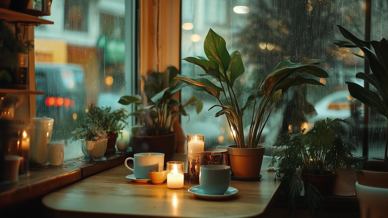 Soft Daytime Rain on the Window