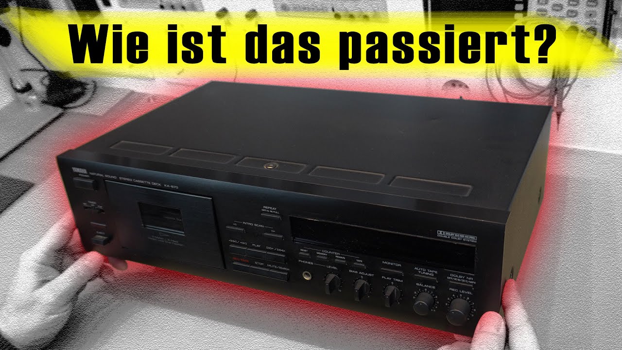 Yamaha KX-670: Tapedeck mit kuriosem Defekt trifft Abgleich-Chaos
