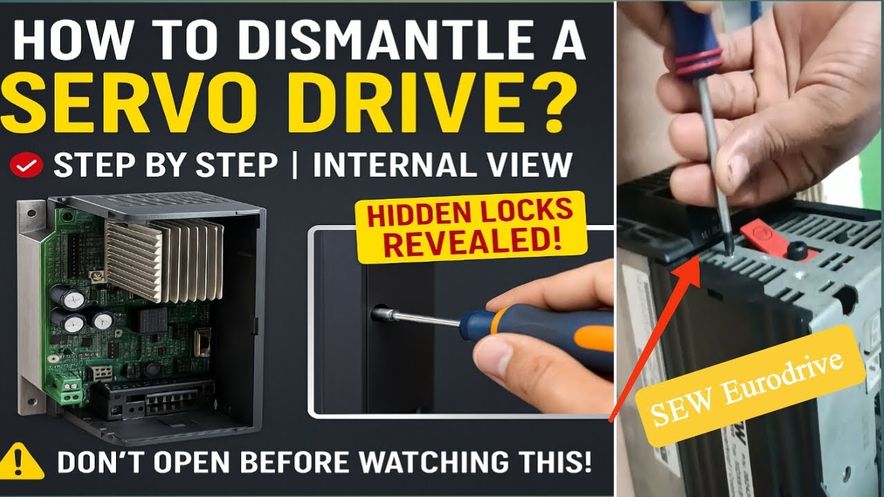 How to Open SEW Eurodrive Step by Step | Complete Disassembly Guide. How to Dismantle a Servo Drive?