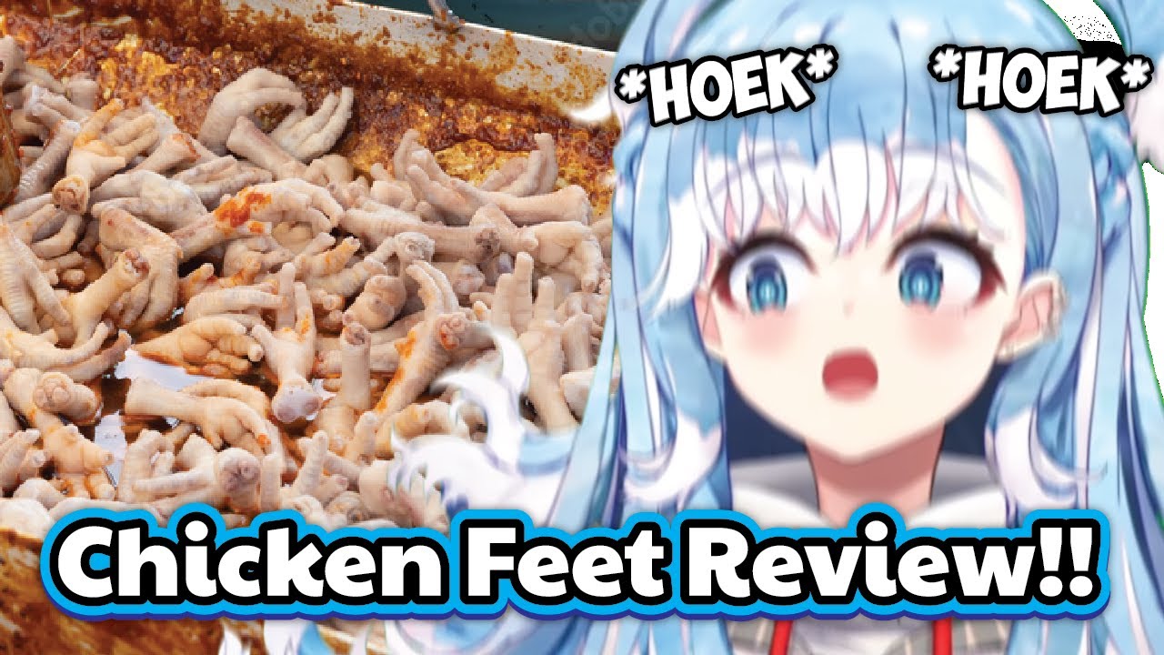 Kobo try to eat and review CHICKEN FEET on stream
