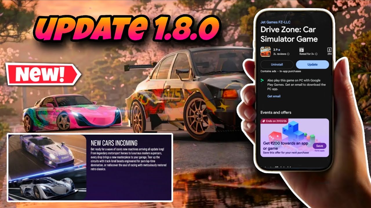 Update 1.8.0 Is Here! - What's New? | Drive Zone Online