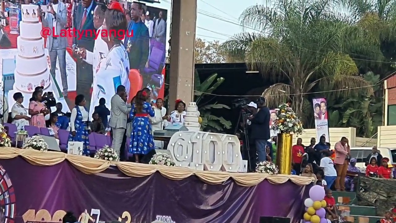 Listen Ezekiel Guti praying in tongues during the celebration of his 100th birthday held recently.