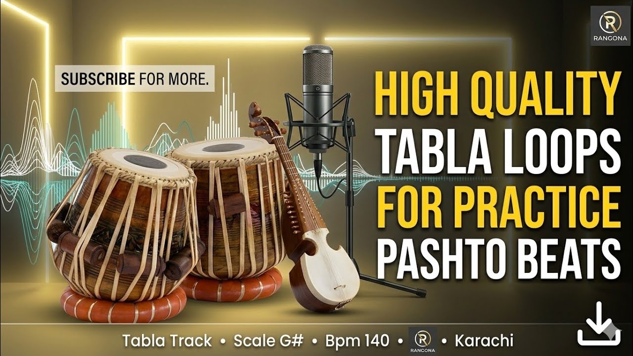 High quality Tabla Loops | For Practice | Pashto Peshawar | And Afghan Styles | Loops