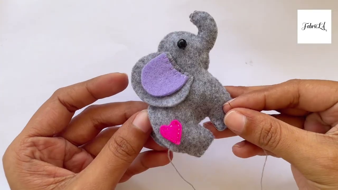🐘✨ Get creative with FabricLA! Learn how to make an adorable felt elephant in just a few easy steps.