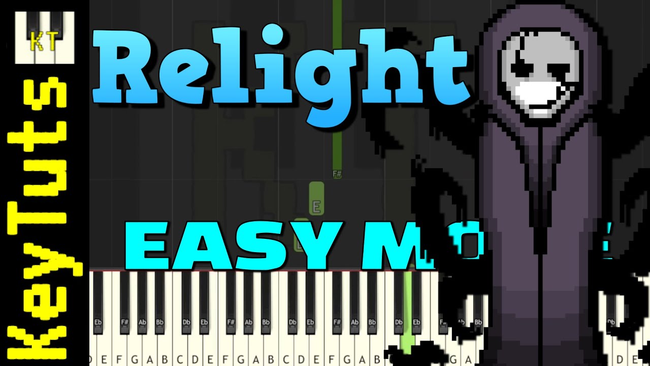 Relight [Underverse] by NyxTheShield - Easy Mode [Piano Tutorial] (Synthesia)