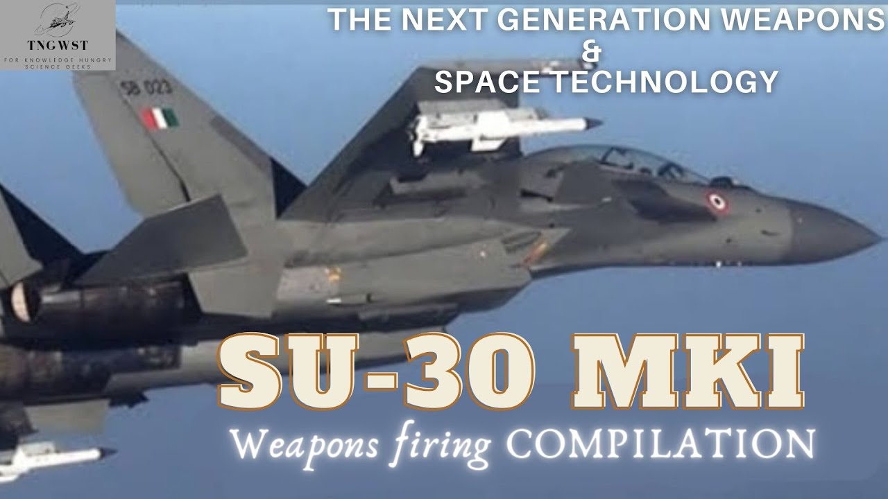 SU-30 MKI Weapons firing COMPILATION