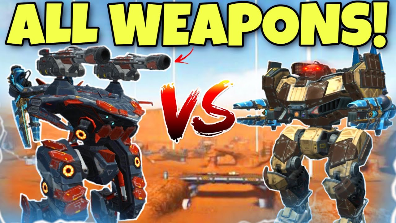 🔥 TITAN AO MING VS KID WITH ALL WEAPONS || War Robots Test Server || WR ||