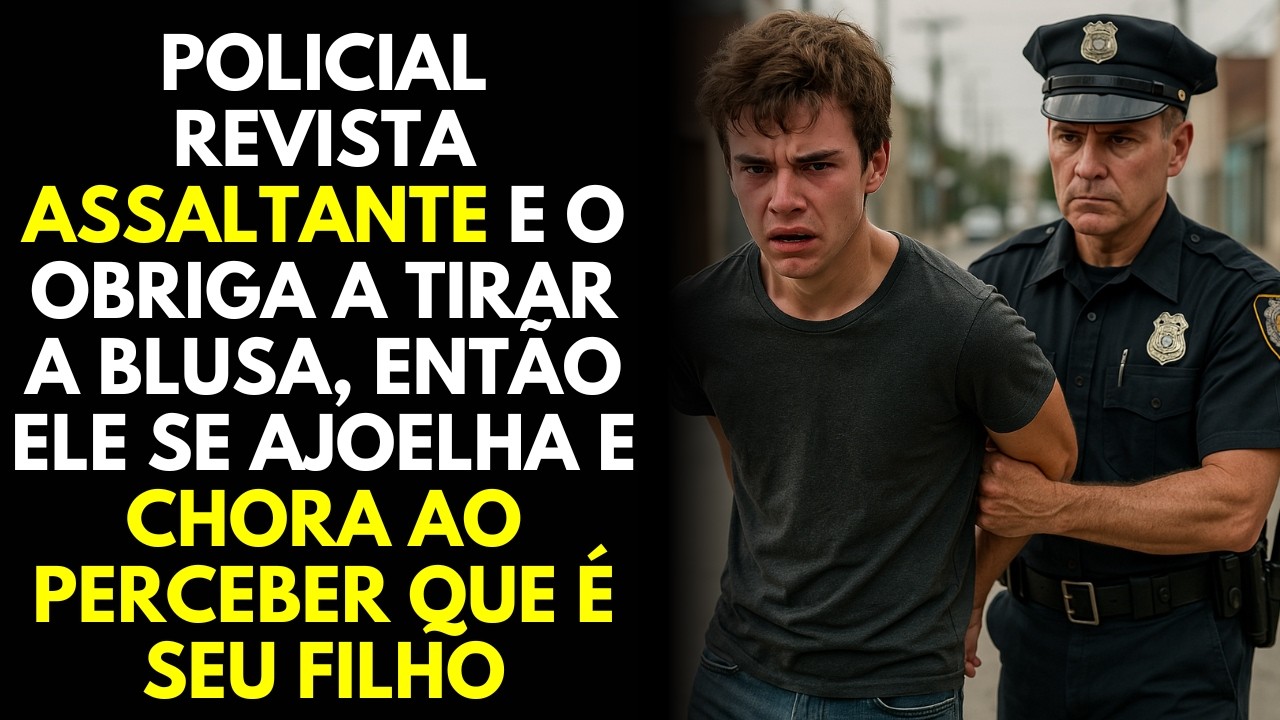 Policial Prende Assaltante e Chora Ao Perceber Que é Seu Filho Que Ele Não Via Há 10 Anos