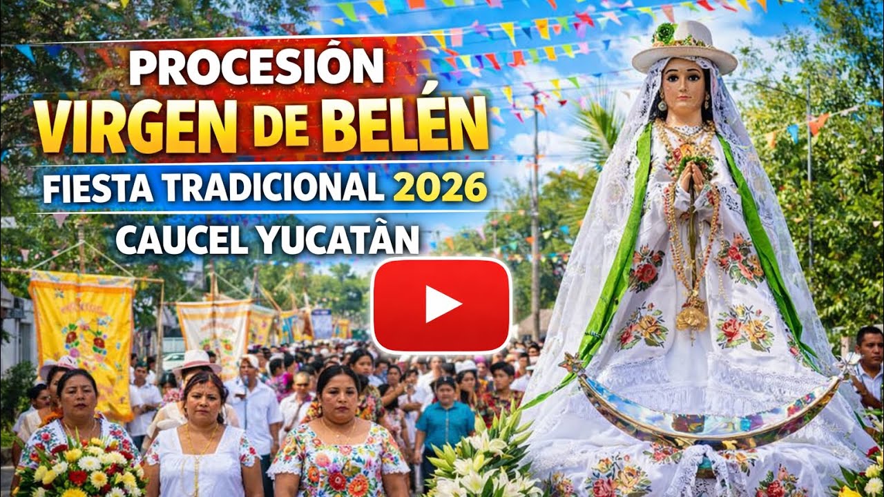 Procesión virgen de Belén 24 enero 2026 fiesta tradicional de Caucel 