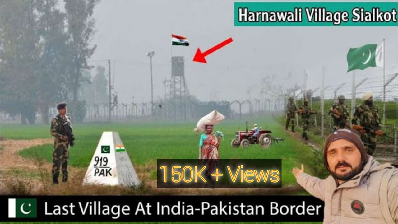 India Pakistan Border || Sialkot Border Village || Village Life in Sialkot Pakistan
