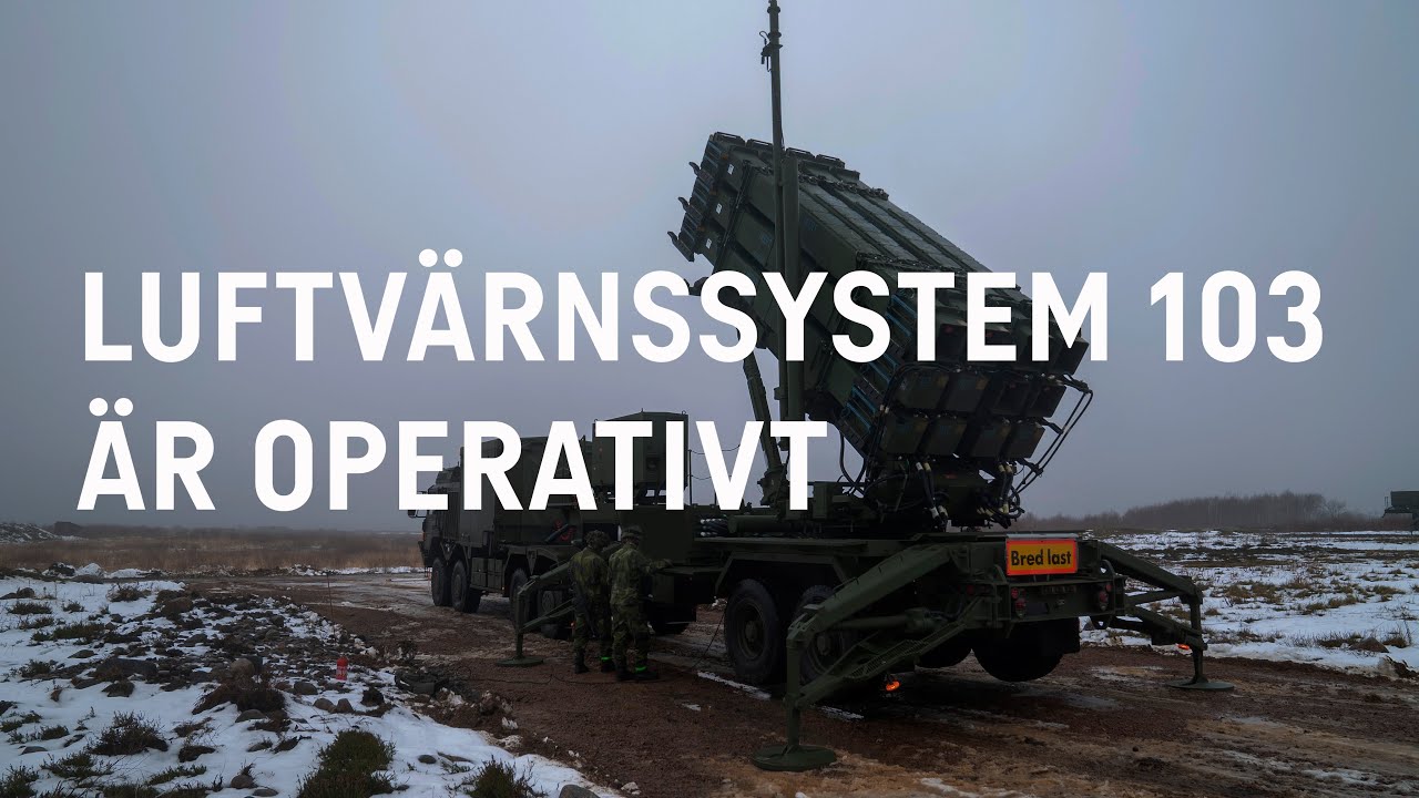 Luftvärnssystem 103 är operativt