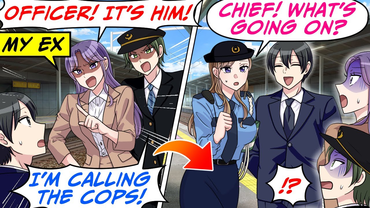 My Ex & a Train Station Officer Accused Me of Groping & Said They'd Call the Cops![RomCom Manga Dub]