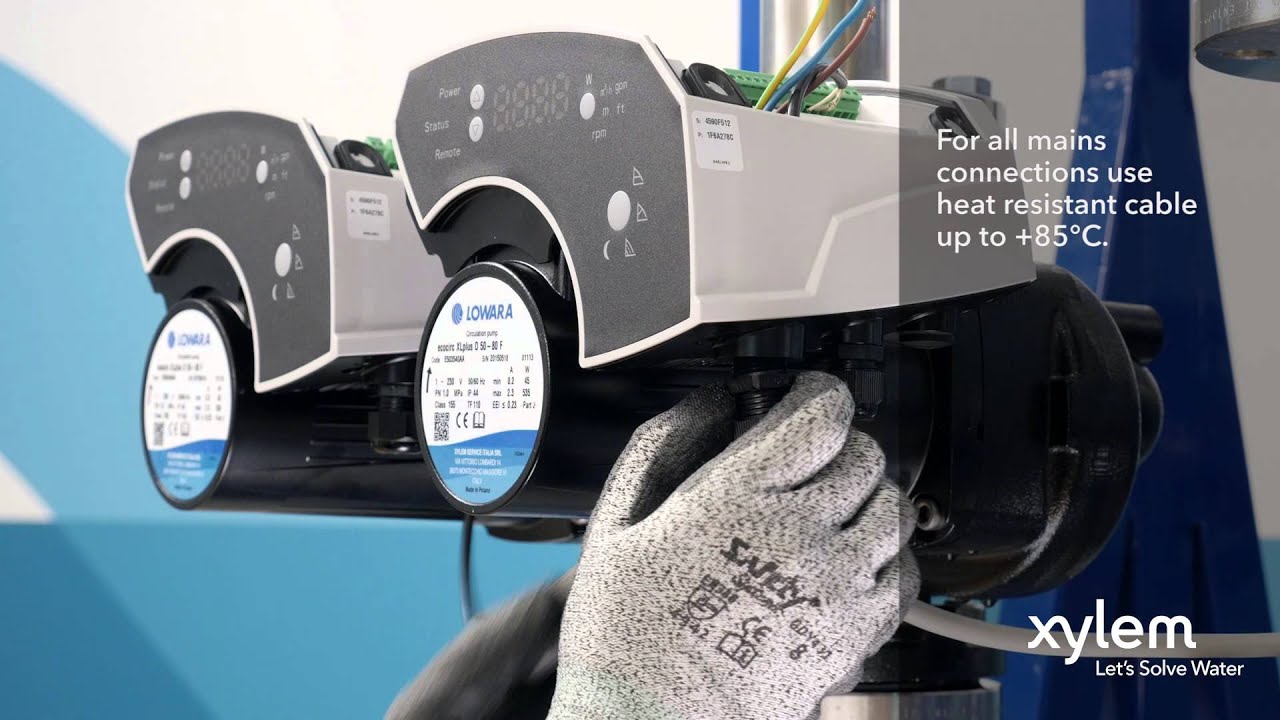 How to install the Lowara ecocirc XL and ecocirc XLplus twin head pump version