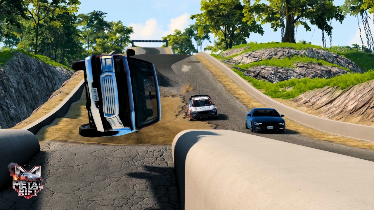 Epic High Speed Car Jumps #18 | BeamNG Drive | Metal Rift