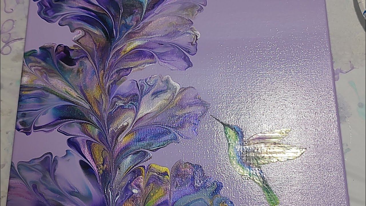 67-16x40 inch Lavender Dutch Pour