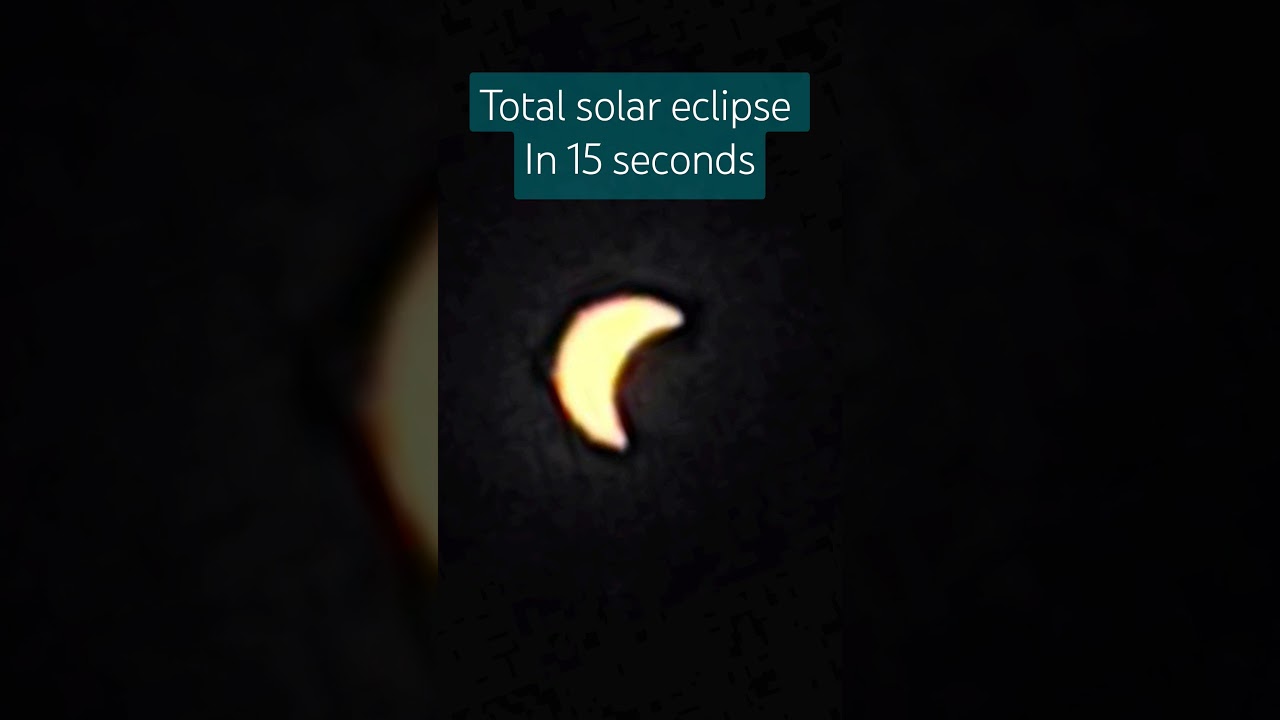 Total Solar Eclipse in 15 Seconds #eclipse #totality #darksideofthemoon