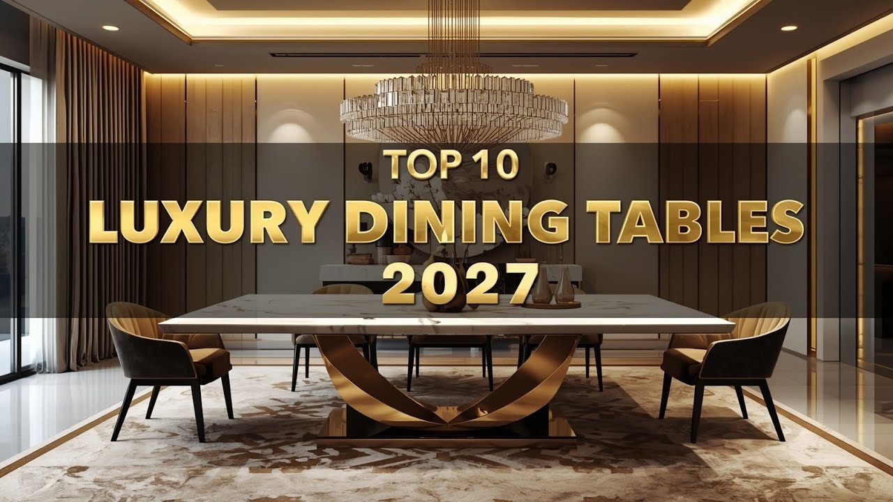 Top 10 Luxury Dining Table Designs 2027 | Stylish & Modern Dining Room Ideas for Elegant Homes