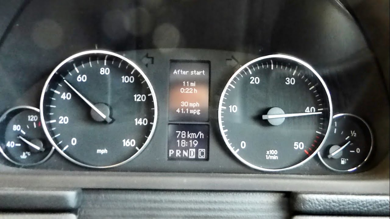 Mercedes C270 W203 CDI acceleration 0-100 km/h (0-60 mph)