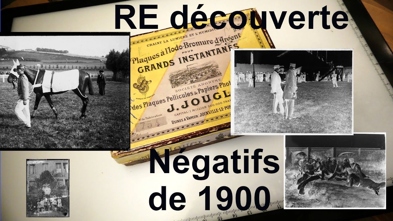 découverte de négatifs sur plaque de verre