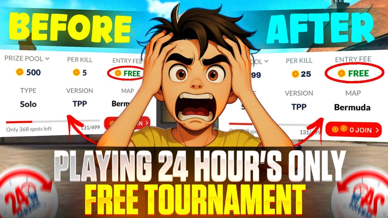 TOP 5 FREE! TOURNAMENT APPS 🤯 |  ENTRY ₹0 PER KILL ₹5 🤑 | PLAYING 24 HOUR ONLY FREE TOURNAMENT🔥🏴‍☠️