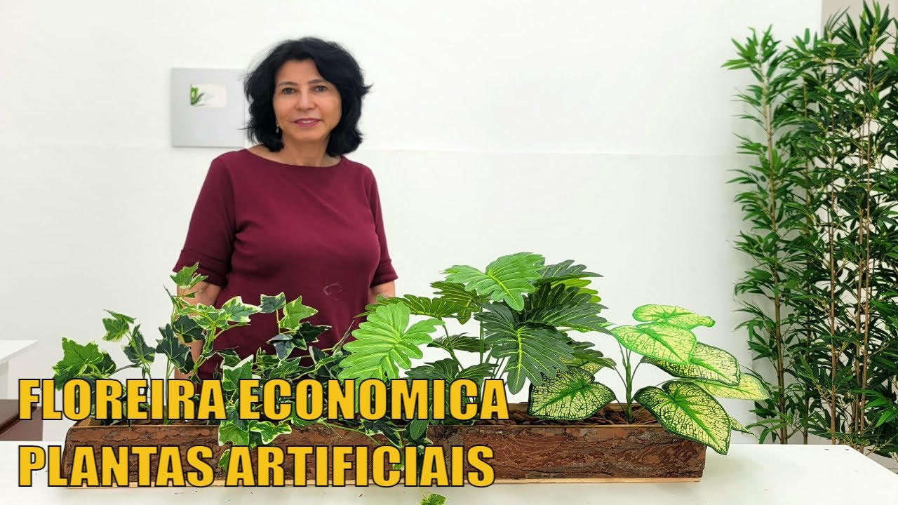 COMO FAZER UMA FLOREIRA COM FOLHAGENS ARTIFICIAIS