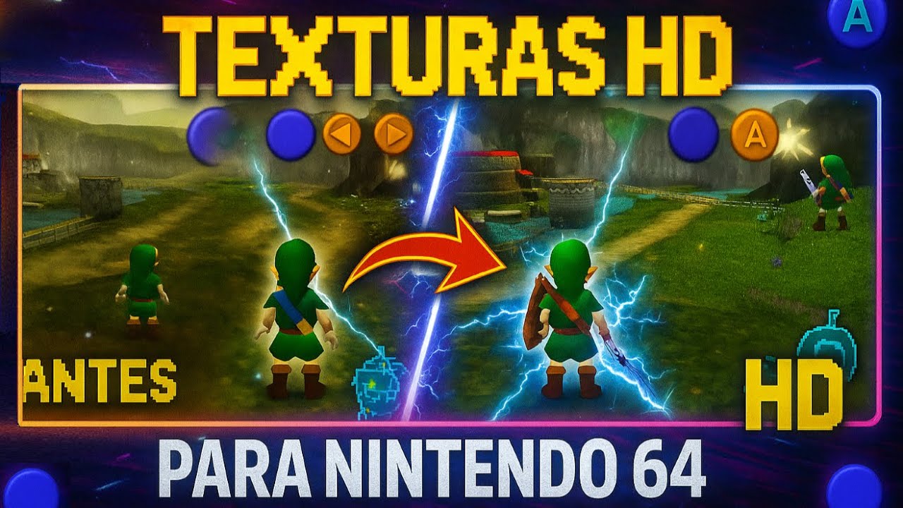 Así se VEN los juegos de Nintendo 64 con Texturas HD | Increíble transformación visual en RetroArch