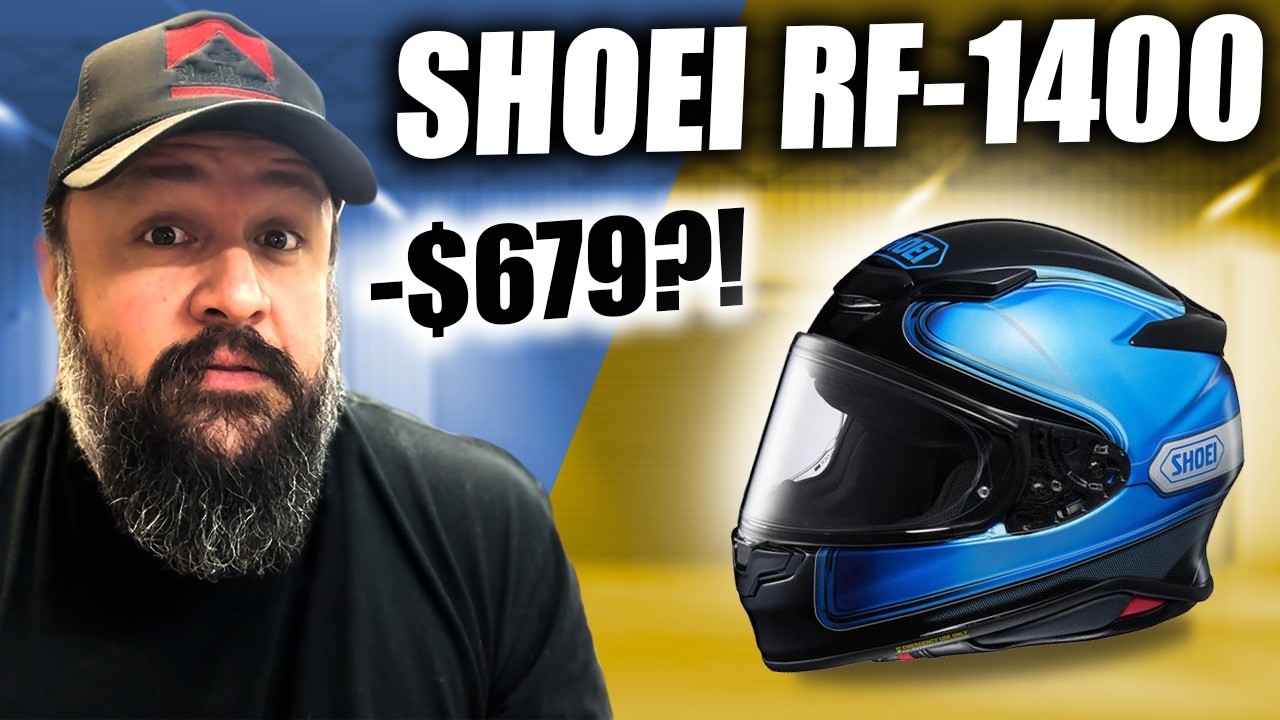 Обзор мотоциклетного шлема SHOEI RF-1400 (распаковка и катание!)