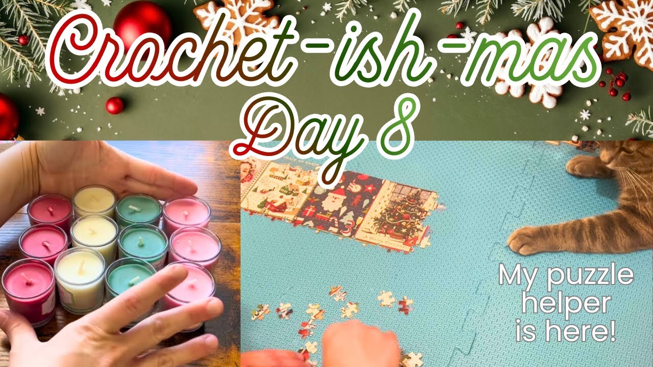 ✨🎄Вязание крючком, день 8🎅🏼🎁 Теперь у меня есть помощник по сборке головоломок!