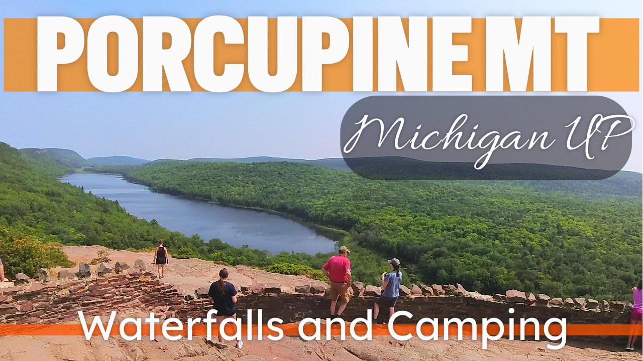 MI Porcupine Mountains-Presque Isle Rustic Campground, Lake of the Clouds, Nonesuch Mine waterfalls.