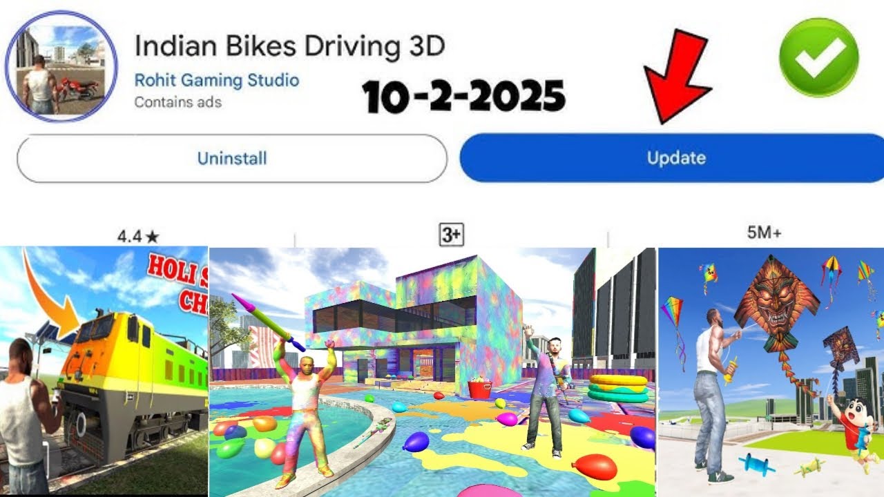 Live -🛑 Indian bike driving 3D new update| Train chess in English