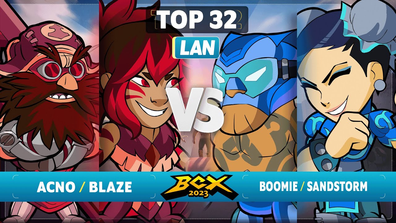 Acno & Blaze vs Boomie & Sandstorm - Top 32 - Brawlhalla World Championship 2023 - LAN 2v2