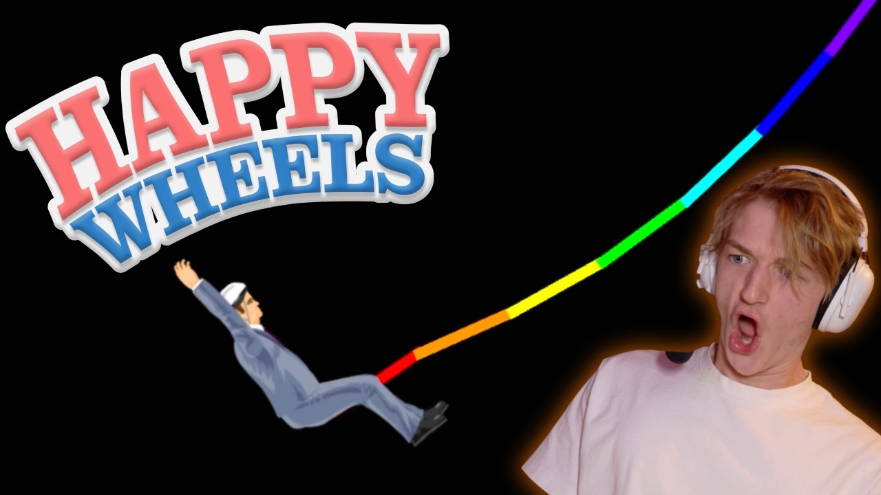NEON ROPE SWINGING ALL OVER THE PLACE | Happy Wheels